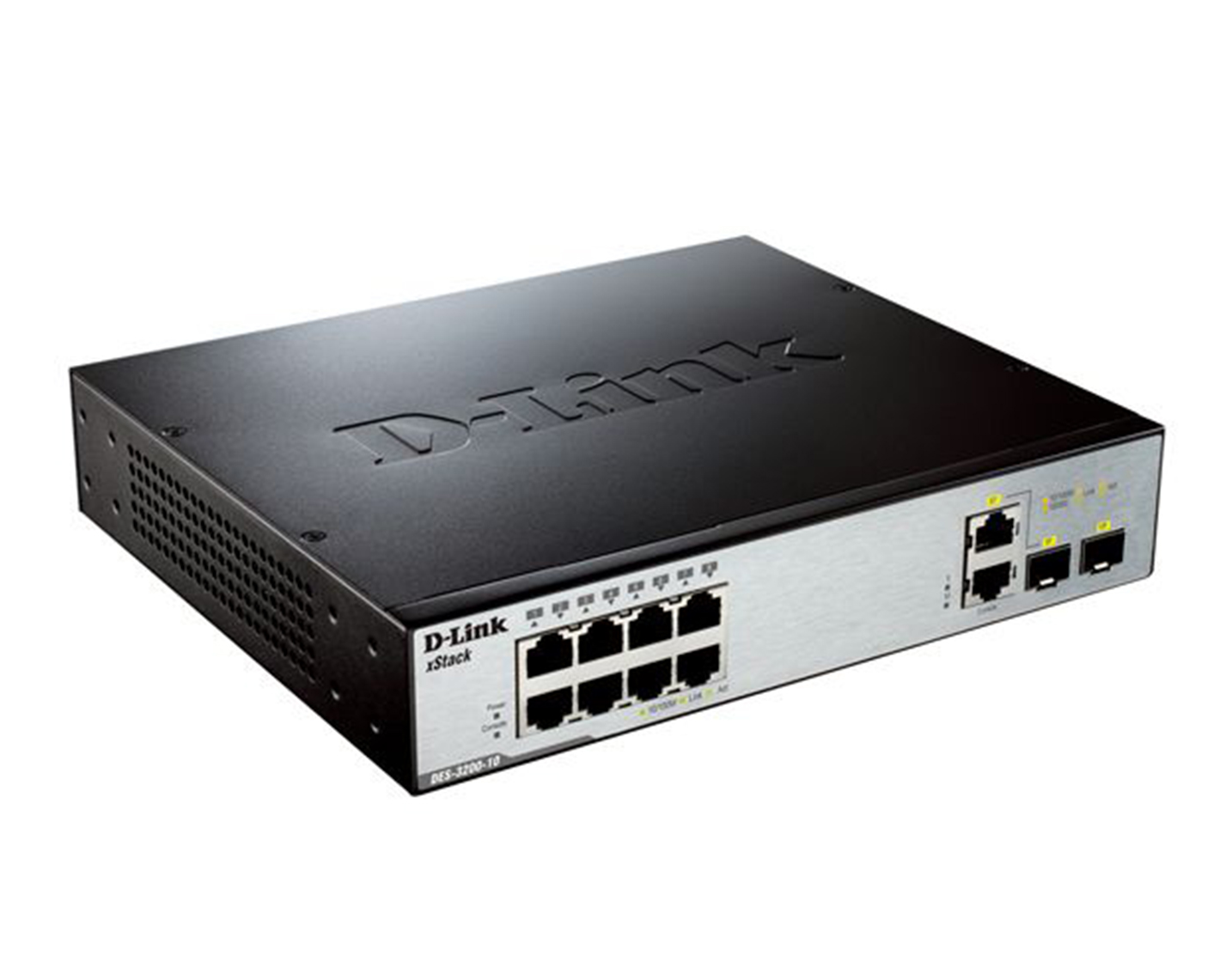 سوئیچ شبکه مدیریتی 9 پورت + 1 پورت SFP دی لینک مدل 10-DES-3200-2